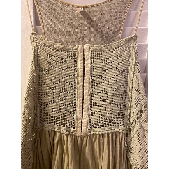 Free People Light Green Crochet Mini Dress - Picture 3 of 5